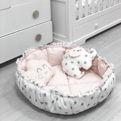 Round Baby Nest with two Pillows