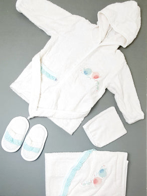 Baby Bathrobe Set 4 Pieces