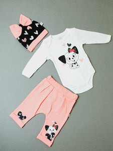 Three Pieces Baby Romper Suit