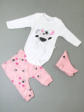 Three Pieces Baby Romper Suit