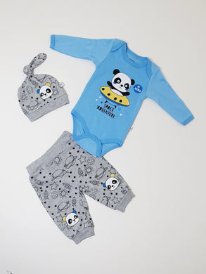 Three Pieces Baby Romper Suit