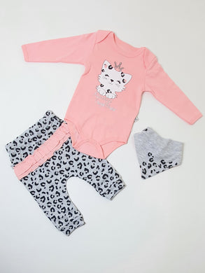 Three Pieces Baby Romper Suit