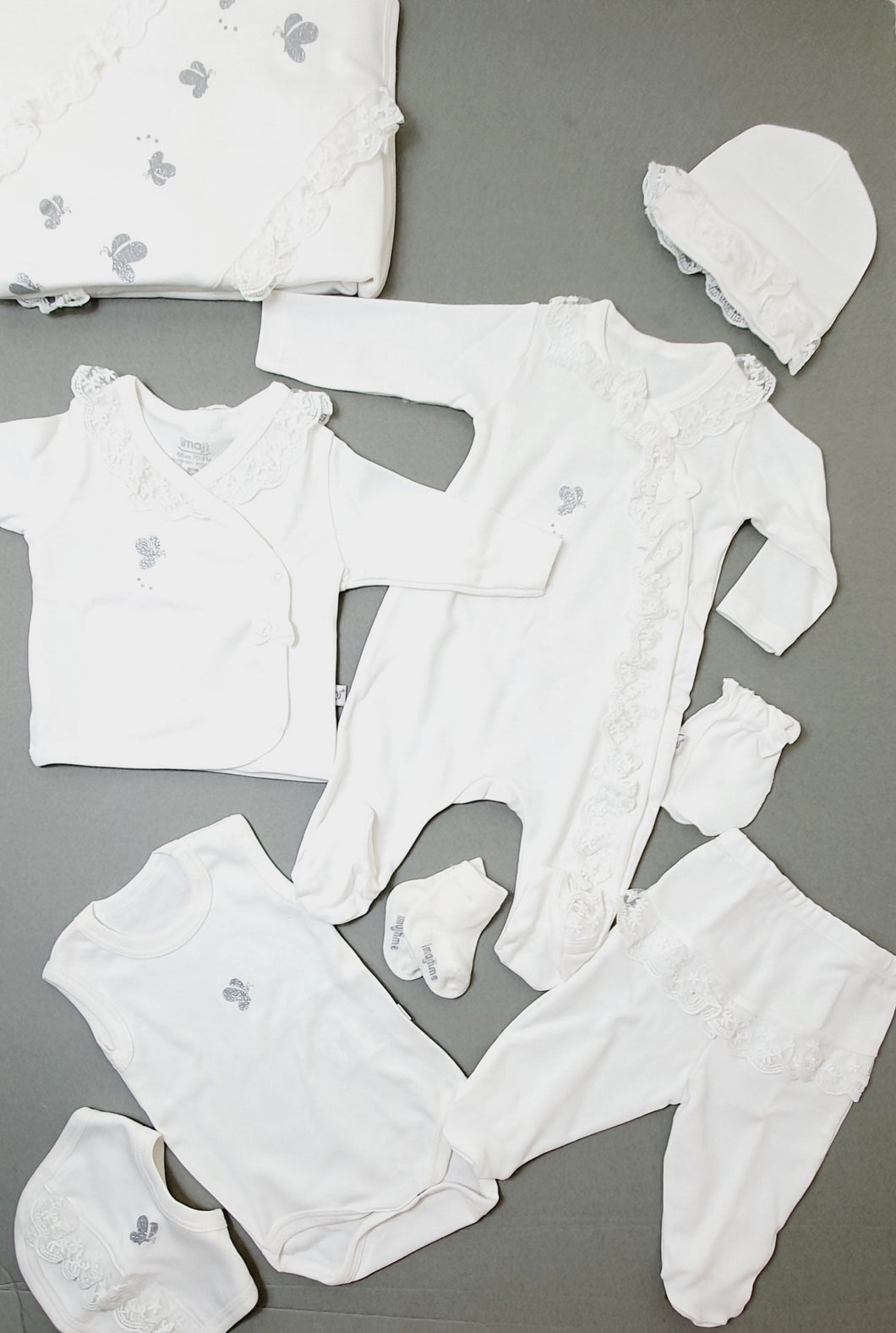Newborn White Baby Set 10 Pieces