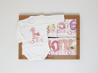 Milestone bodysuits newborn birthday dubai uae