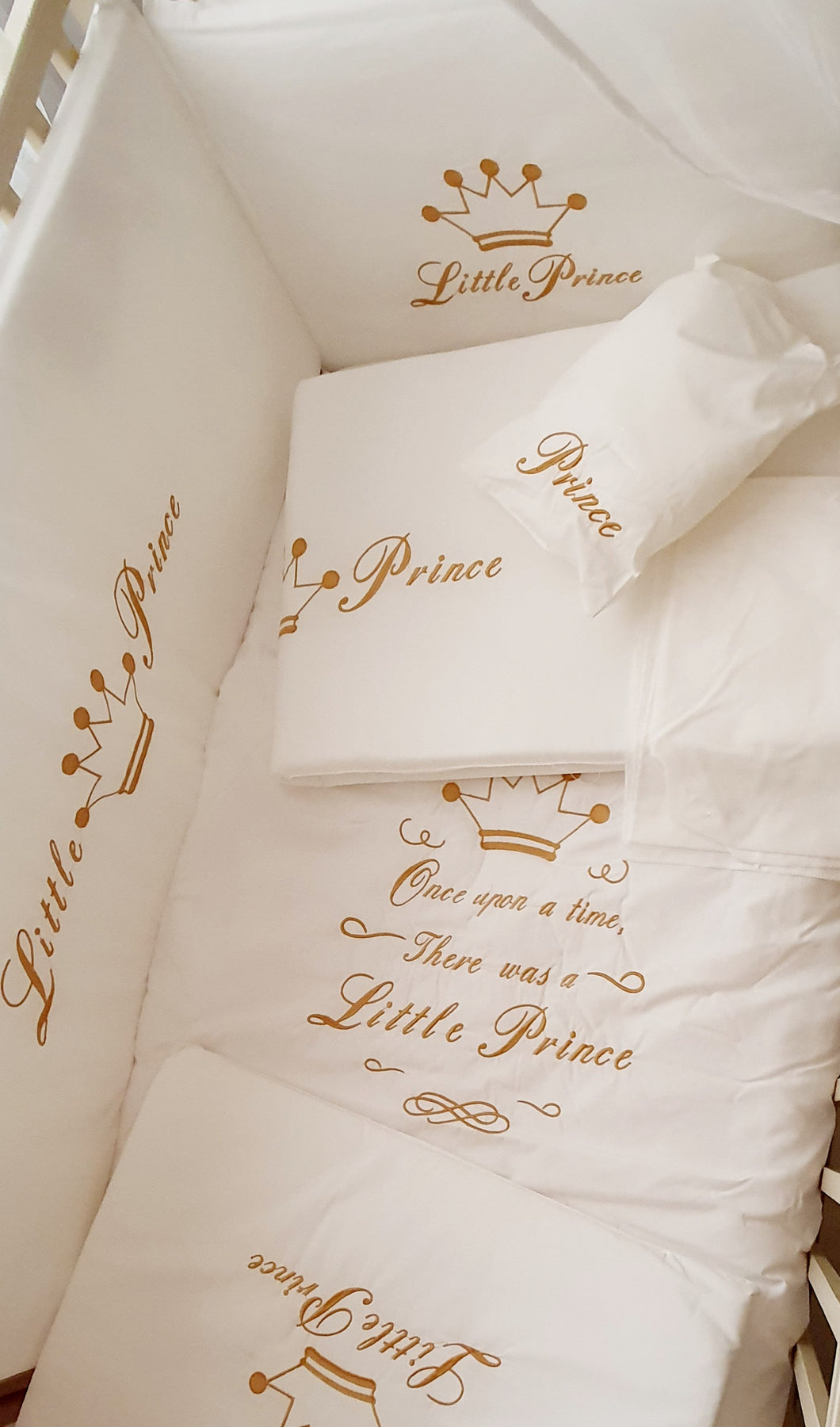 Baby bedding set 8 pcs _ little Prince  (for boy)