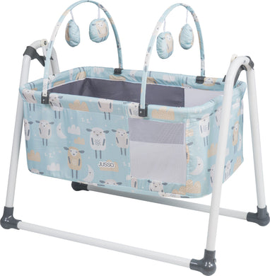 Rocking Cradle -  Cute Sheep - Mint