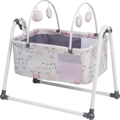 Rocking Cradle -  Cute Sheep - Pink