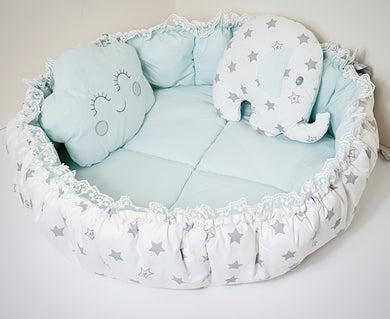 Round Baby Nest with two Pillows