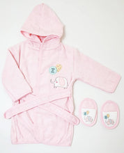 Load image into Gallery viewer, Baby Bathrobe Set 2 Pieces