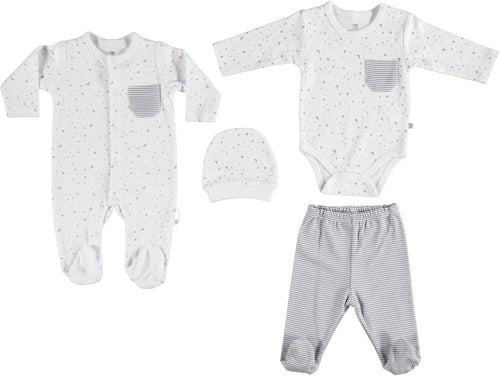 4 Pieces Baby Romper Suit