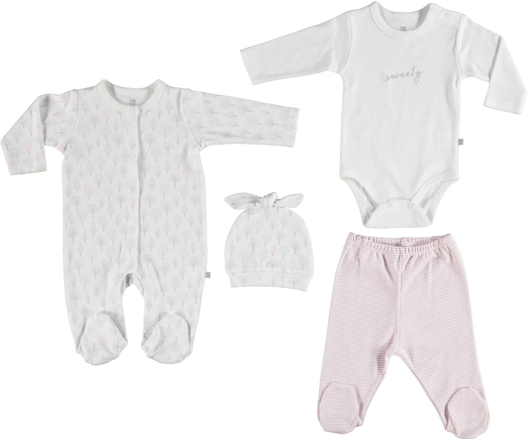 4 Pieces Baby Romper Suit