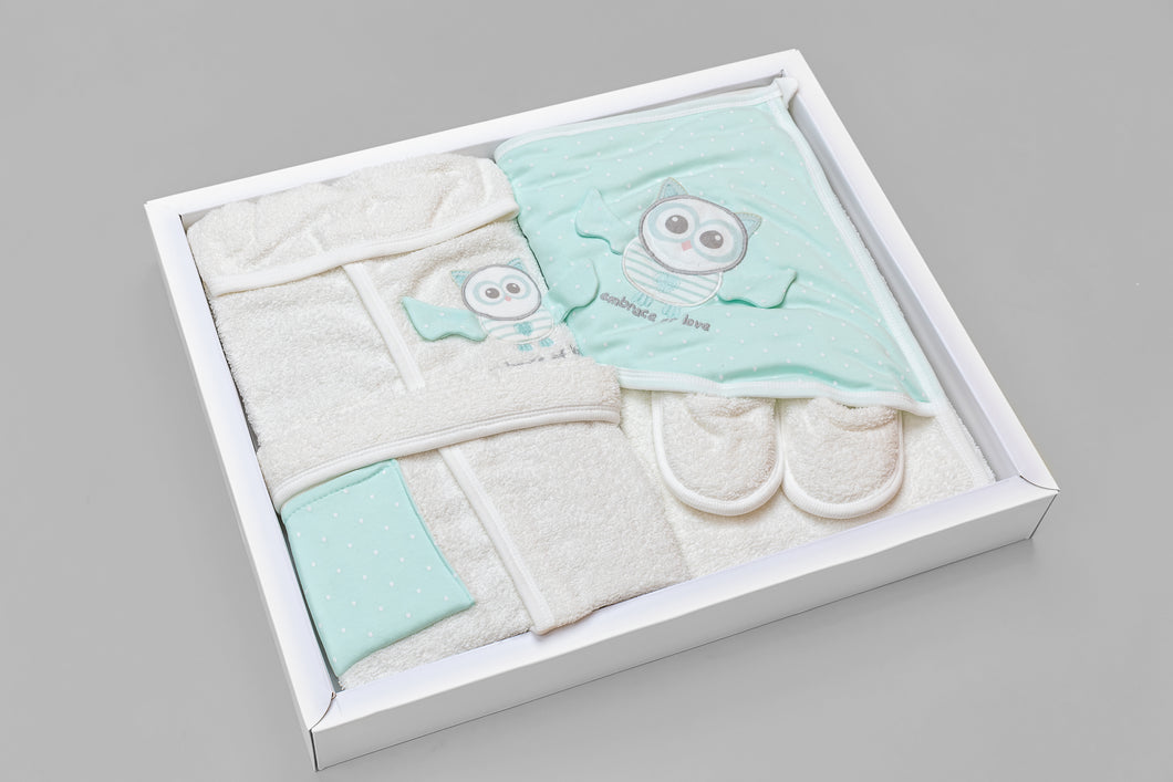 Baby Bathrobe Set 4 Pieces