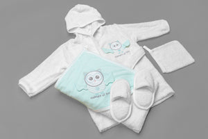 Baby Bathrobe Set 4 Pieces