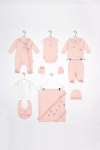 Newborn Pink Baby Set 10 Pieces