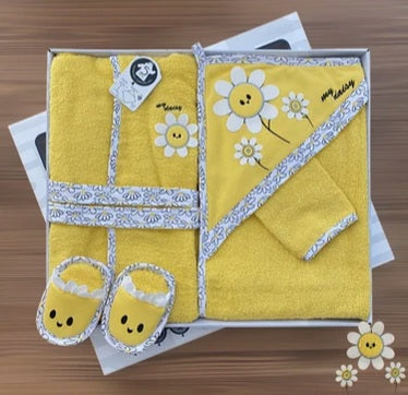 Baby Bathrobe Set 4 Pieces